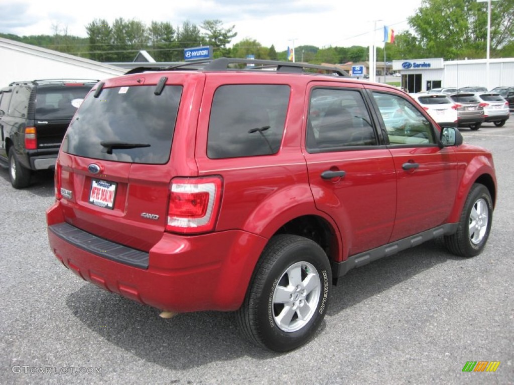 2009 Escape XLT V6 4WD - Redfire Pearl / Camel photo #7