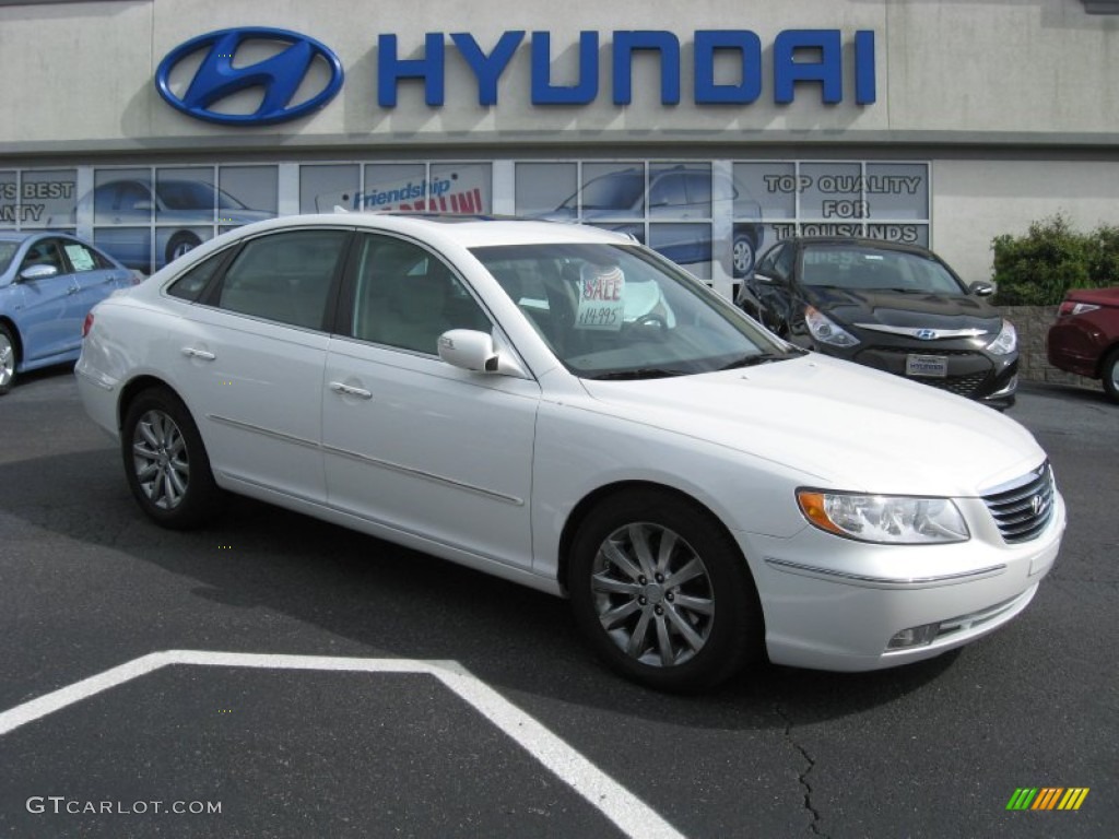 2009 Azera Limited - Ivory Pearl / Gray photo #1