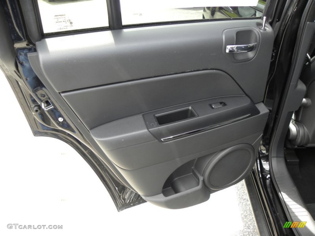2012 Jeep Compass Limited Dark Slate Gray Door Panel Photo #64206419
