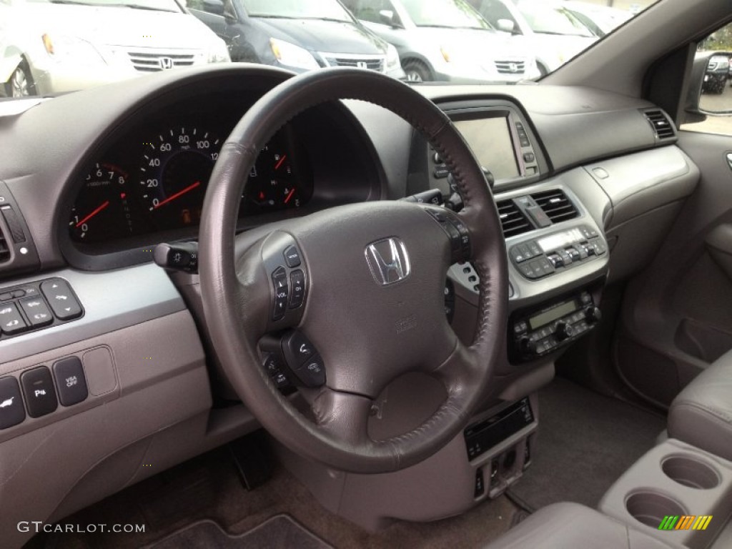 2009 Honda Odyssey Touring Gray Dashboard Photo #64206890