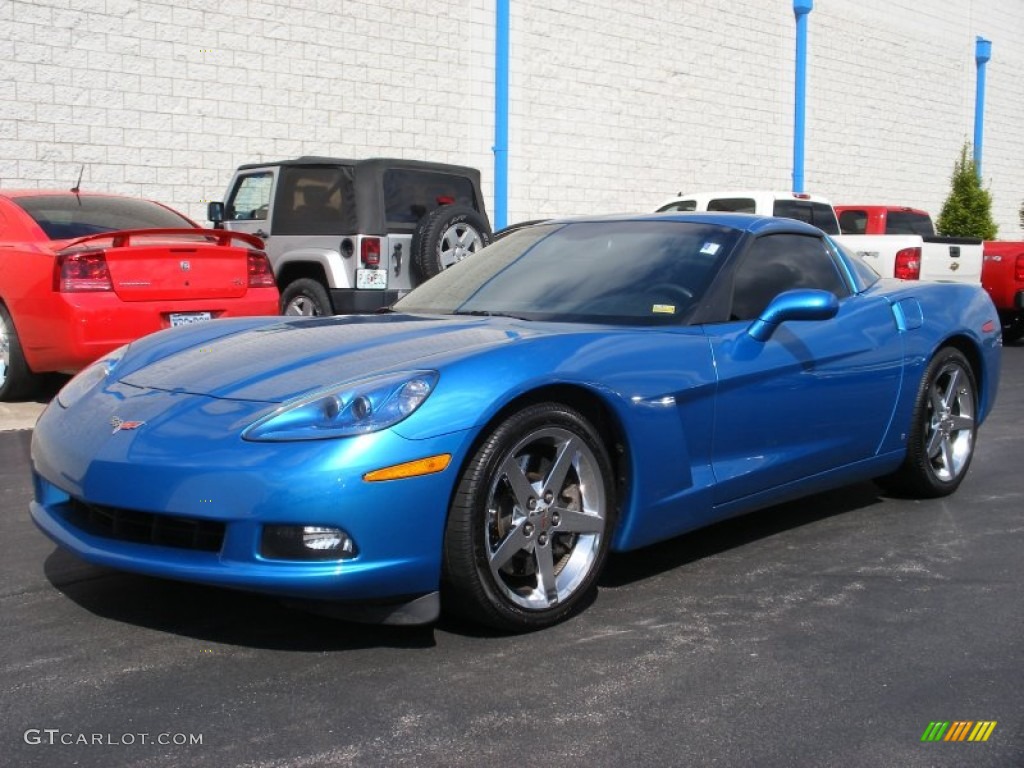 2008 Corvette Coupe - Jetstream Blue Metallic / Ebony photo #1