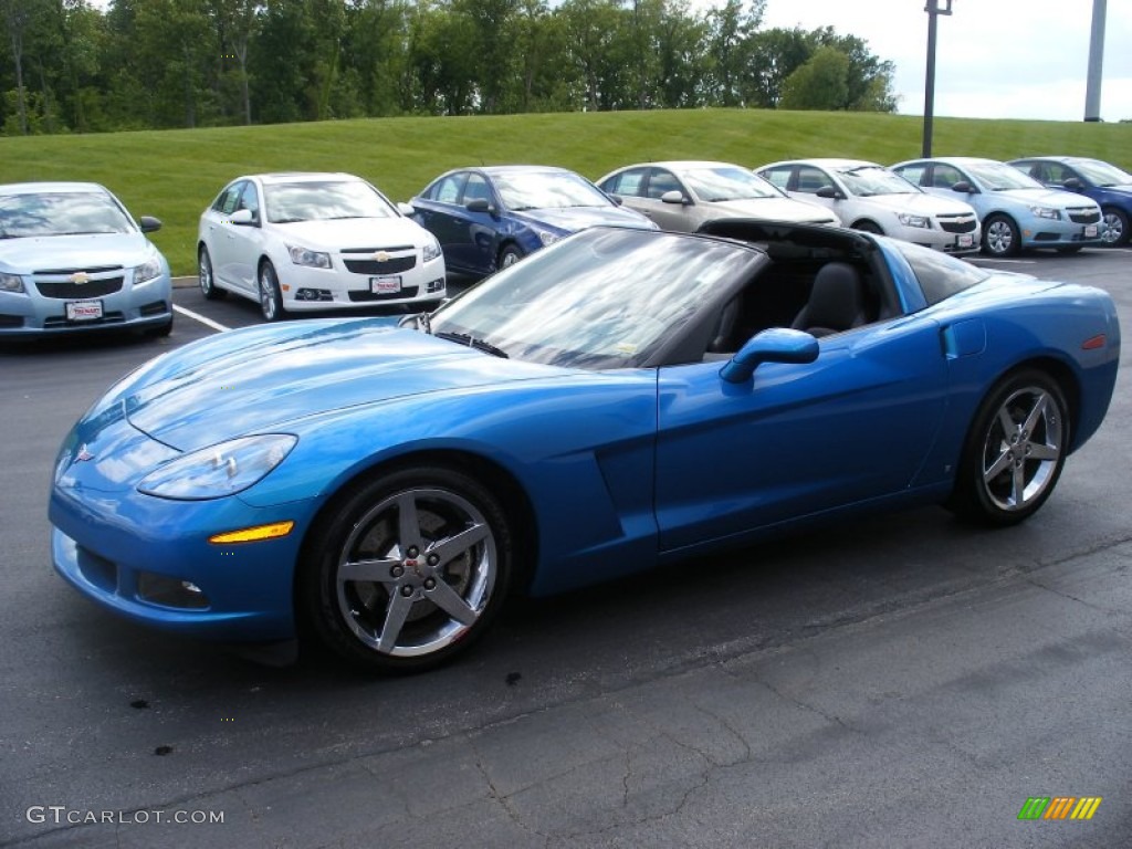 2008 Corvette Coupe - Jetstream Blue Metallic / Ebony photo #2