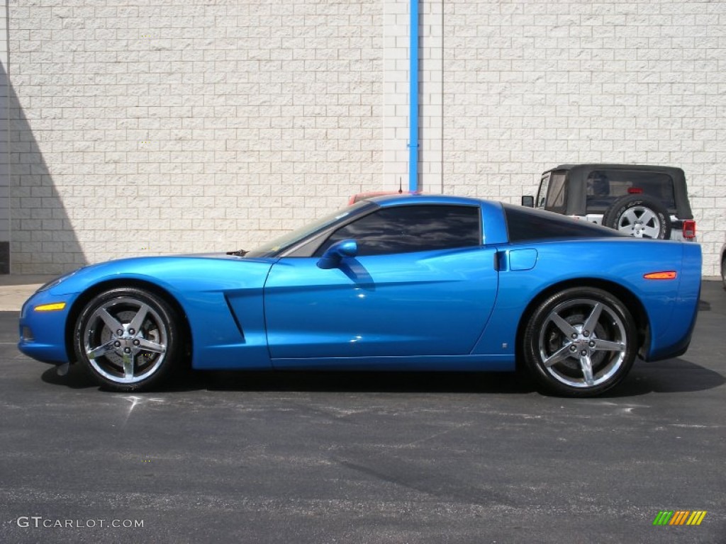 2008 Corvette Coupe - Jetstream Blue Metallic / Ebony photo #4