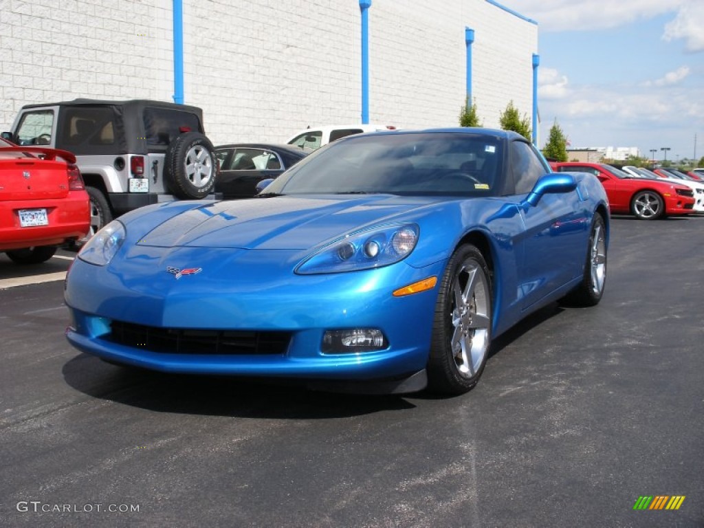 2008 Corvette Coupe - Jetstream Blue Metallic / Ebony photo #7