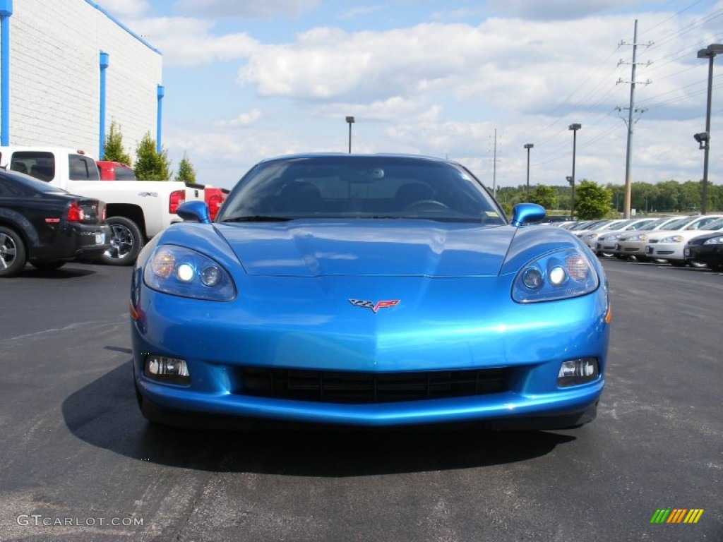 2008 Corvette Coupe - Jetstream Blue Metallic / Ebony photo #17