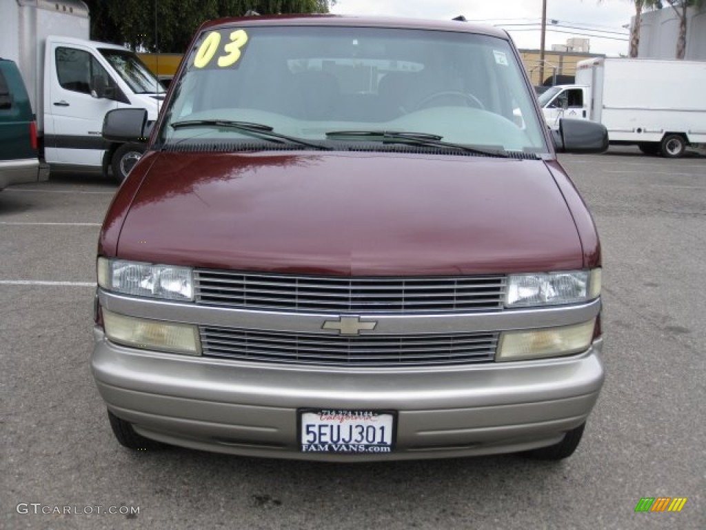 2003 Astro LS - Dark Carmine Red Metallic / Medium Gray photo #2