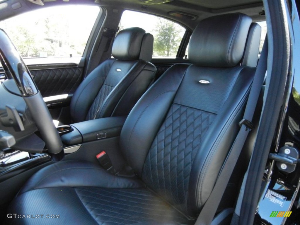 AMG Black Interior 2012 Mercedes-Benz S 65 AMG Sedan Photo #64209362