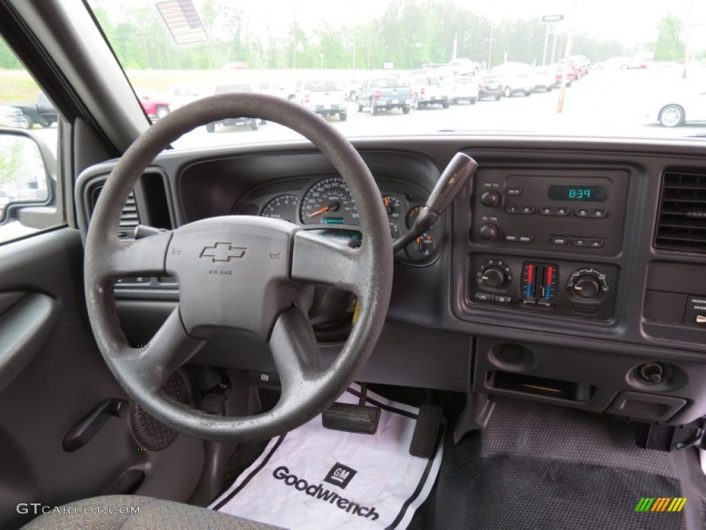 2003 Silverado 1500 LS Extended Cab - Light Pewter Metallic / Dark Charcoal photo #13