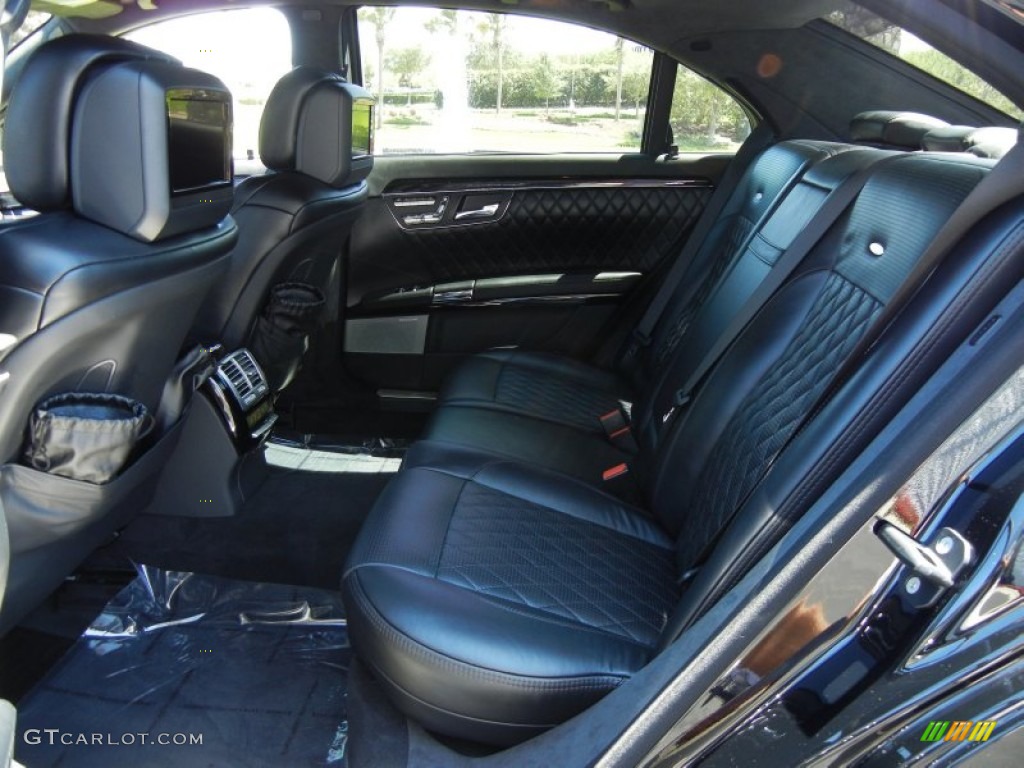 AMG Black Interior 2012 Mercedes-Benz S 65 AMG Sedan Photo #64209390