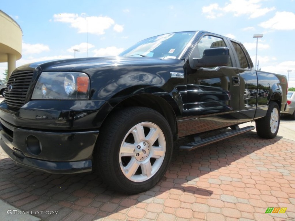 2007 F150 FX2 Sport SuperCab - Black / Black photo #1