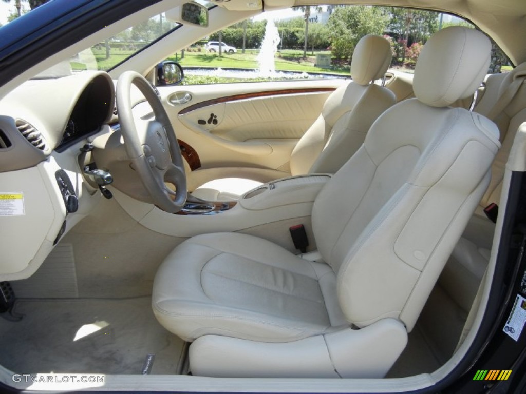 Stone Interior 2009 Mercedes-Benz CLK 350 Cabriolet Photo #64210159