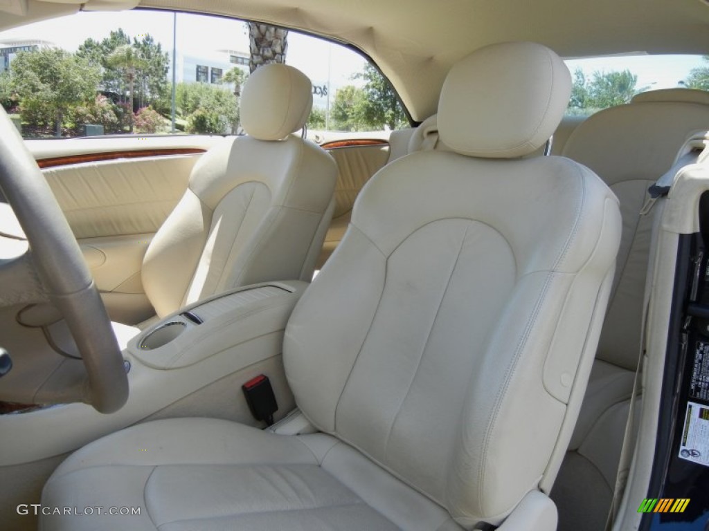 Stone Interior 2009 Mercedes-Benz CLK 350 Cabriolet Photo #64210169
