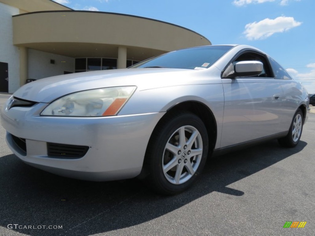 2003 Accord LX Coupe - Satin Silver Metallic / Black photo #1