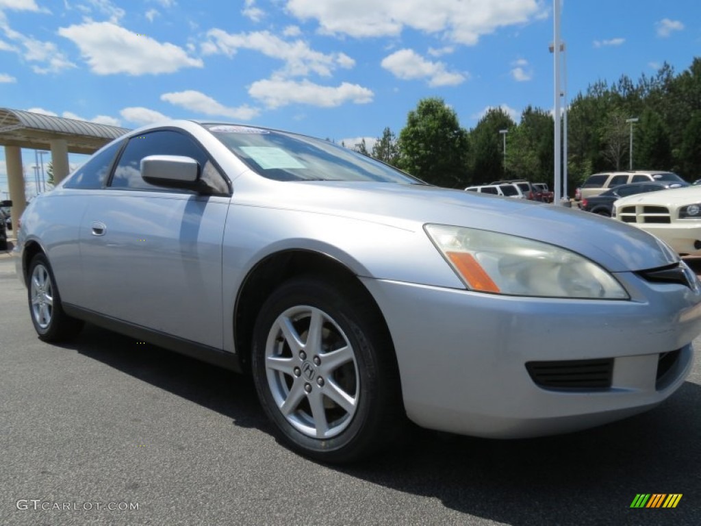 2003 Accord LX Coupe - Satin Silver Metallic / Black photo #4