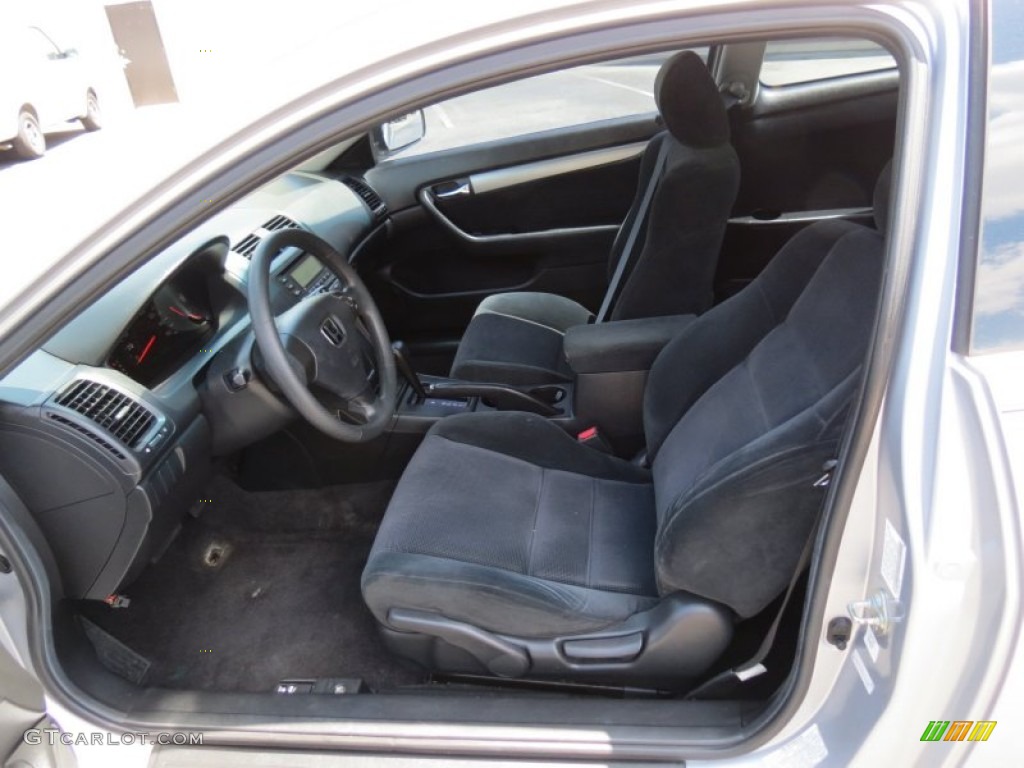 2003 Accord LX Coupe - Satin Silver Metallic / Black photo #6
