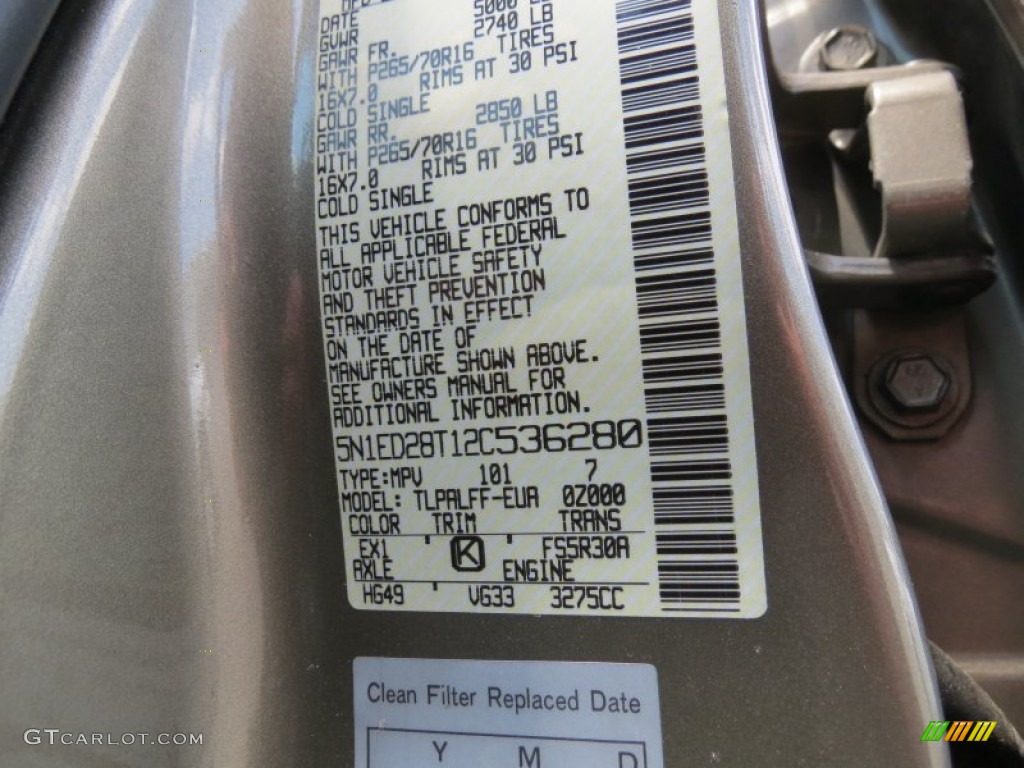 2002 Xterra SE V6 - Gold Rush Metallic / Gray Celadon photo #15