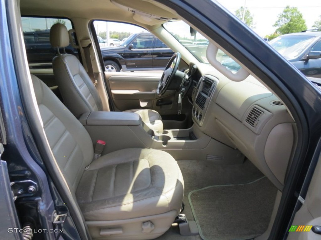 2003 Explorer XLT - Medium Wedgewood Blue Metallic / Medium Parchment Beige photo #11