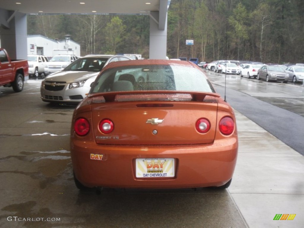 2007 Cobalt LS Coupe - Sunburst Orange Metallic / Gray photo #5