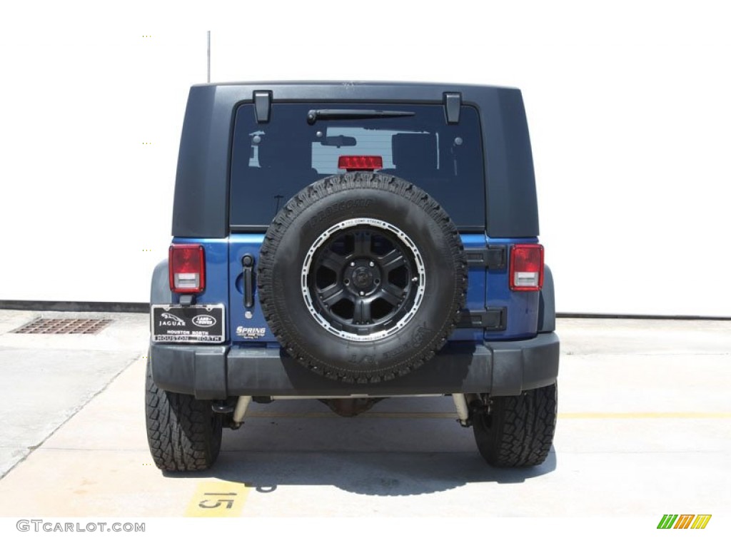 2010 Wrangler Sport 4x4 - Deep Water Blue Pearl / Dark Slate Gray/Medium Slate Gray photo #14