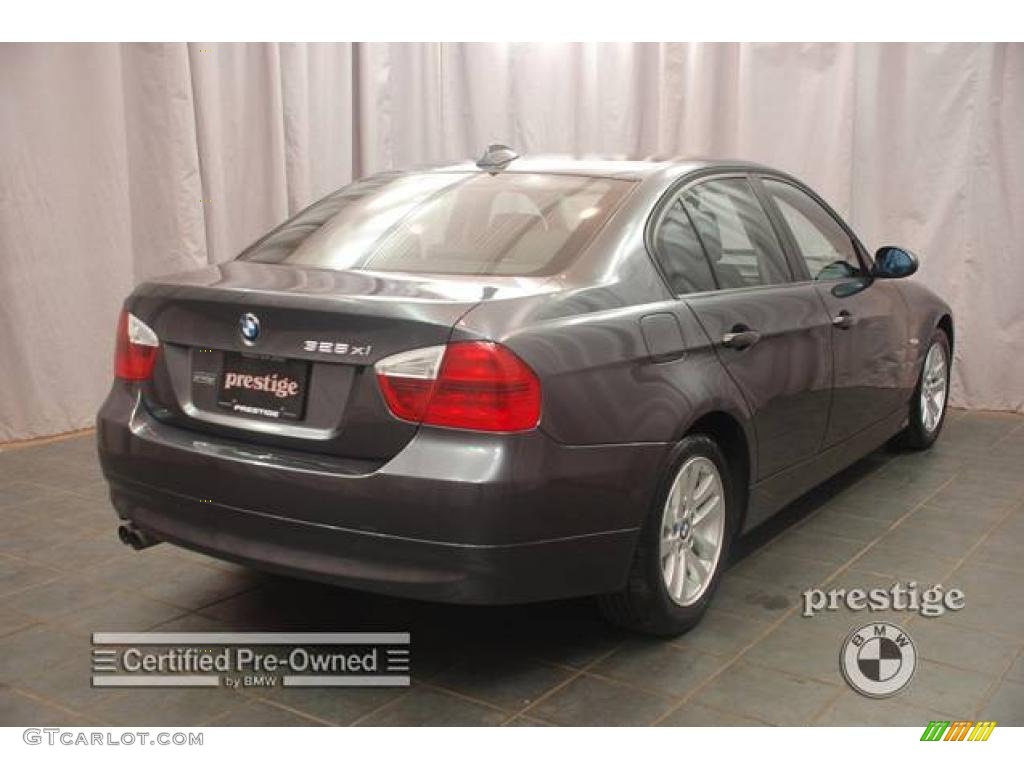 2007 3 Series 328xi Sedan - Sparkling Graphite Metallic / Black photo #5