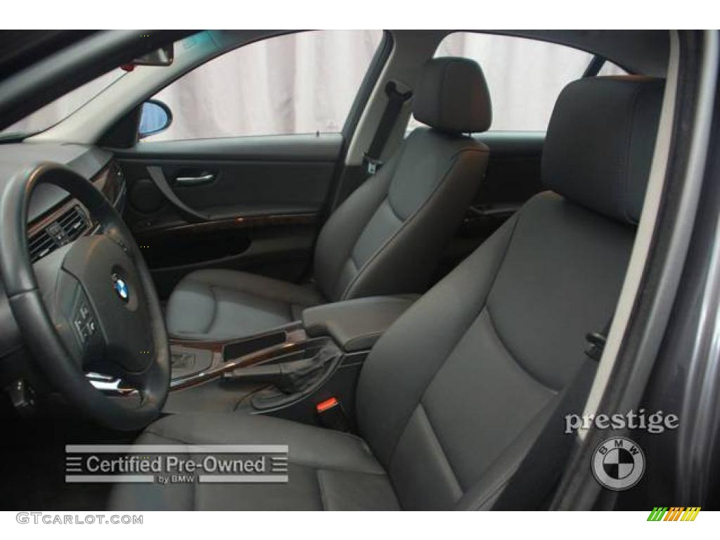 2007 3 Series 328xi Sedan - Sparkling Graphite Metallic / Black photo #11