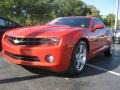 2011 Inferno Orange Metallic Chevrolet Camaro LT Coupe  photo #3