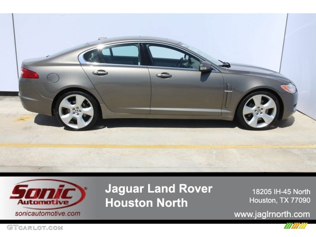 2009 XF Supercharged - Vapour Grey Metallic / Ivory/Oyster photo #1