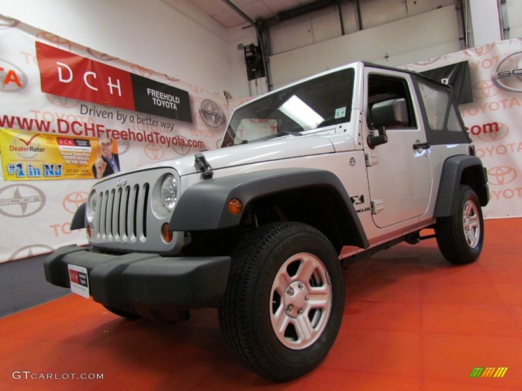 2009 Wrangler X 4x4 - Bright Silver Metallic / Dark Slate Gray/Medium Slate Gray photo #1