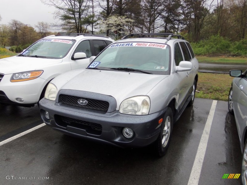 2003 Santa Fe GLS 4WD - Pewter / Gray photo #2