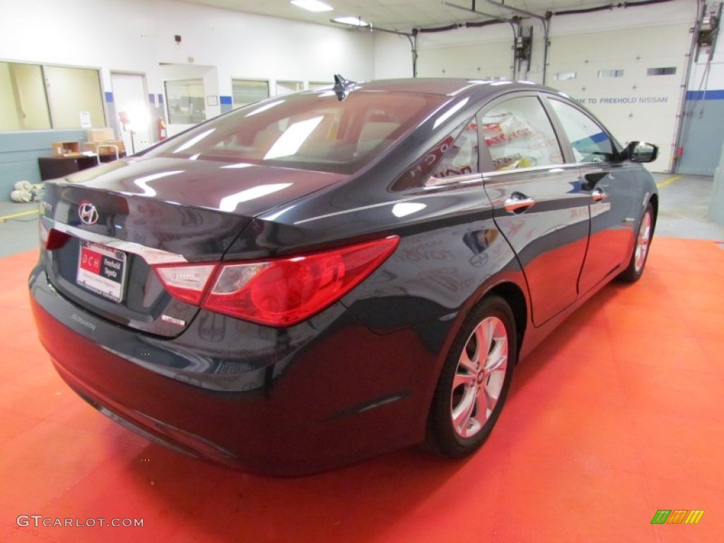 2011 Sonata Limited - Indigo Blue Pearl / Gray photo #8