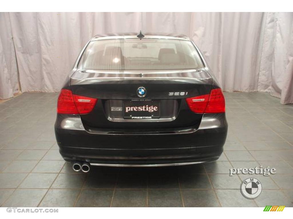 2009 3 Series 328xi Sedan - Jet Black / Black photo #2