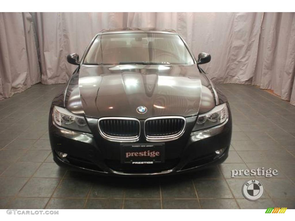 2009 3 Series 328xi Sedan - Jet Black / Black photo #6