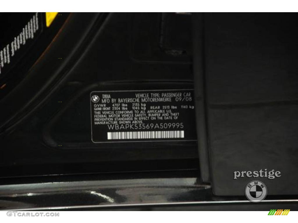 2009 3 Series 328xi Sedan - Jet Black / Black photo #10