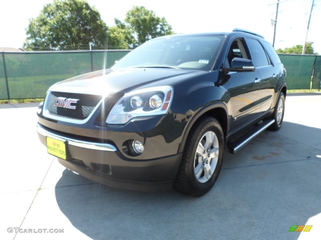 2009 Acadia SLT - Carbon Black Metallic / Ebony photo #7