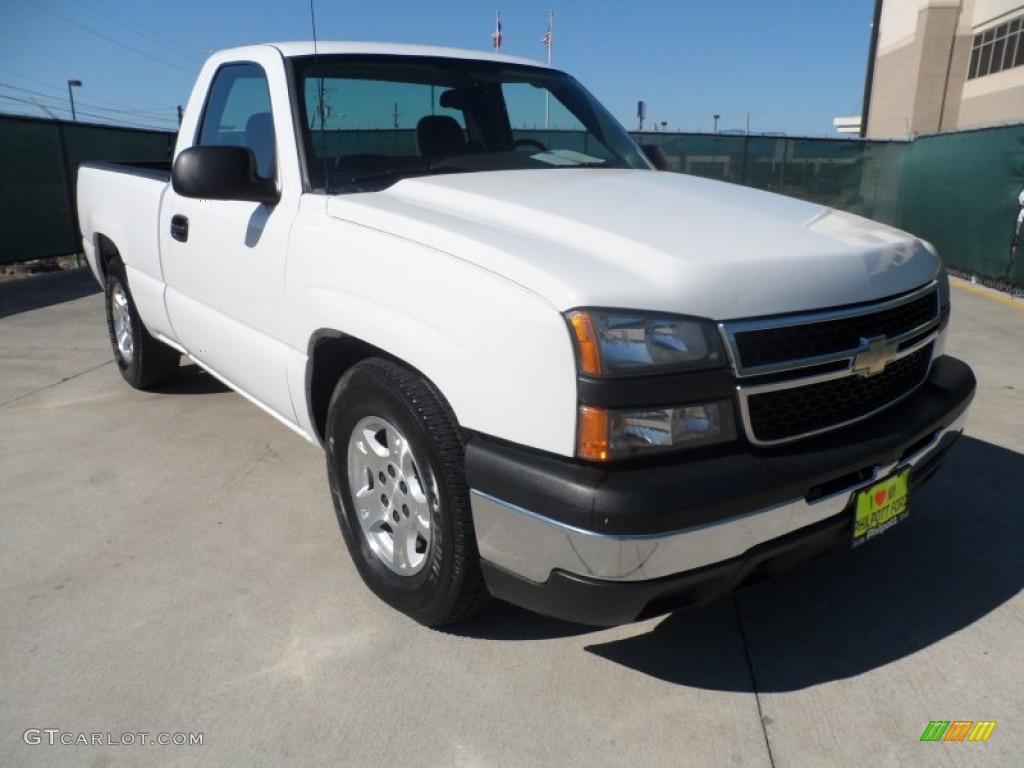 2006 Silverado 1500 LS Regular Cab - Summit White / Dark Charcoal photo #1