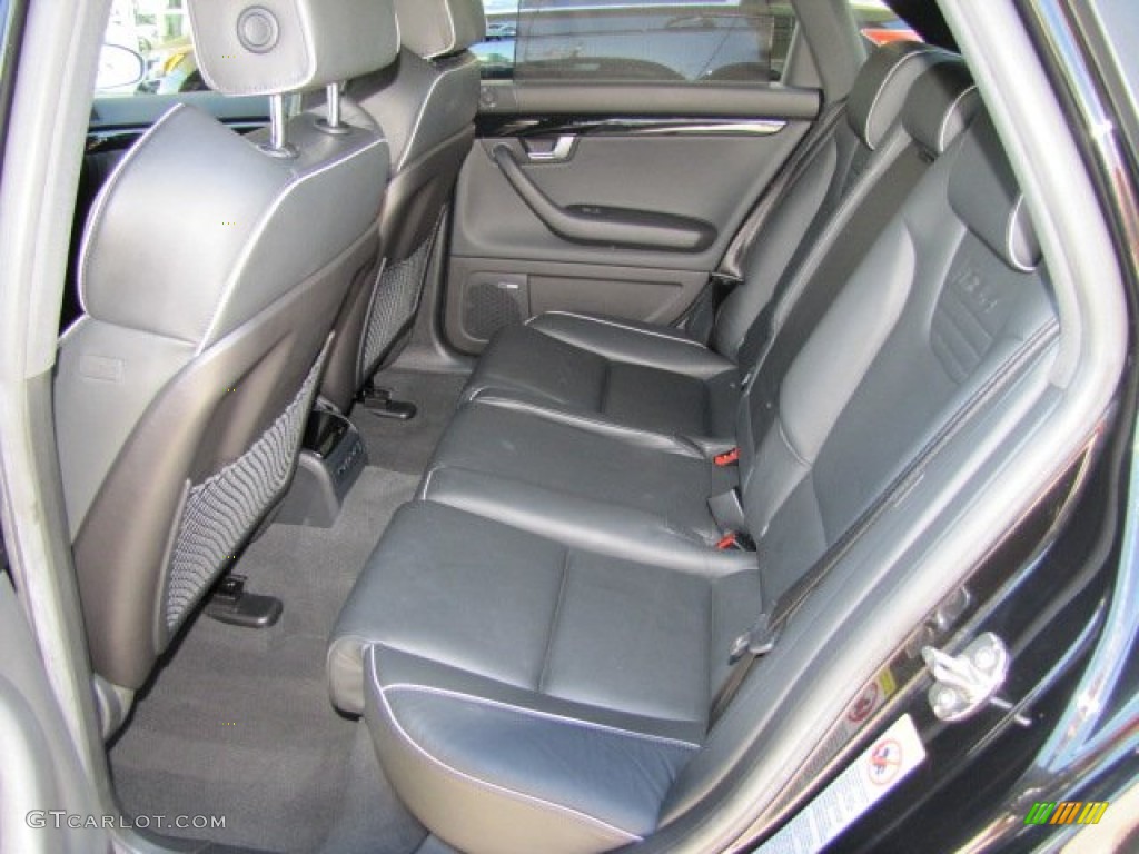 Black Interior 2007 Audi RS4 4.2 quattro Sedan Photo #64220882