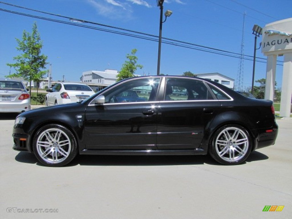 Phantom Black Pearl Effect 2007 Audi RS4 4.2 quattro Sedan Exterior Photo #64220900