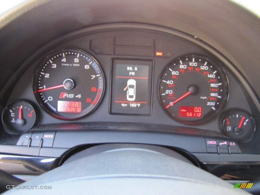 2007 Audi RS4 4.2 quattro Sedan Gauges Photo #64220954