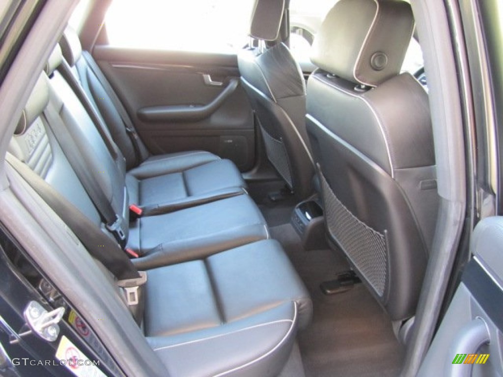 Black Interior 2007 Audi RS4 4.2 quattro Sedan Photo #64221014