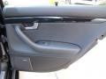 Black 2007 Audi RS4 4.2 quattro Sedan Door Panel