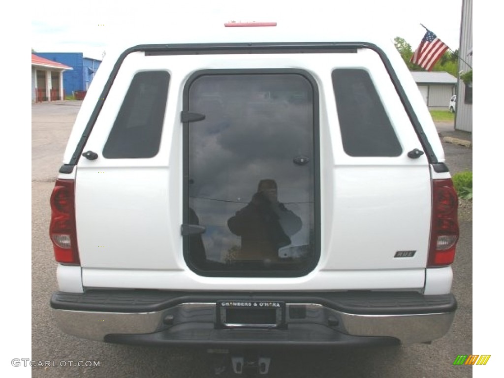2003 Silverado 1500 LS Extended Cab - Summit White / Medium Gray photo #14