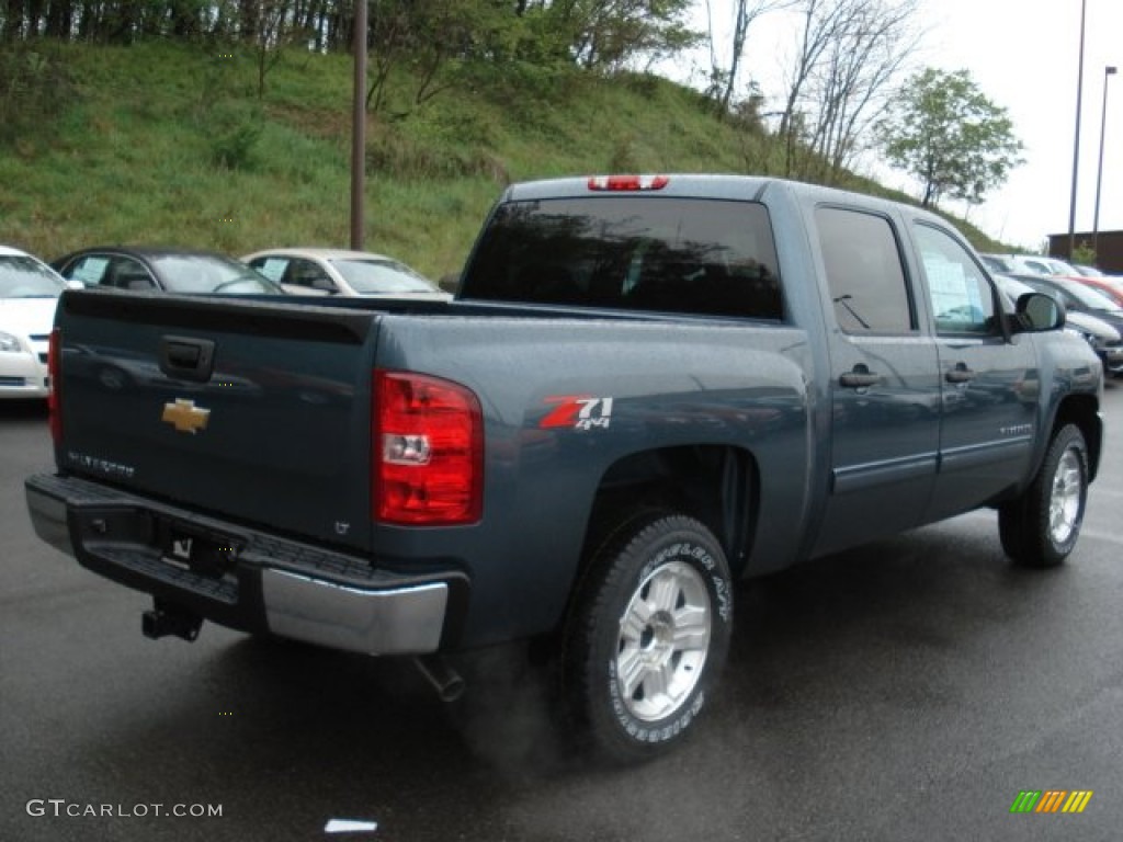 2012 Silverado 1500 LT Crew Cab 4x4 - Blue Granite Metallic / Ebony photo #8