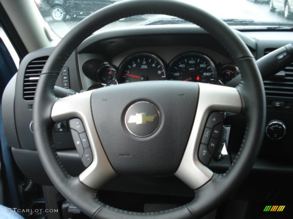 2012 Silverado 1500 LT Crew Cab 4x4 - Blue Granite Metallic / Ebony photo #18