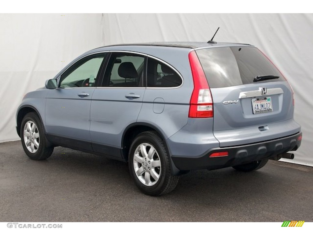 2007 CR-V EX-L - Glacier Blue Metallic / Gray photo #2