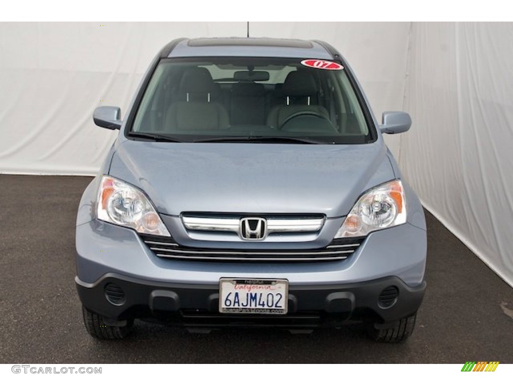 2007 CR-V EX-L - Glacier Blue Metallic / Gray photo #7