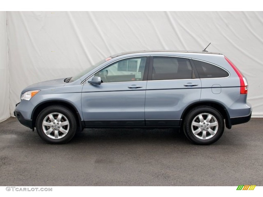 2007 CR-V EX-L - Glacier Blue Metallic / Gray photo #8