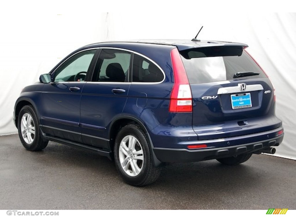 2010 CR-V EX-L AWD - Royal Blue Pearl / Black photo #2