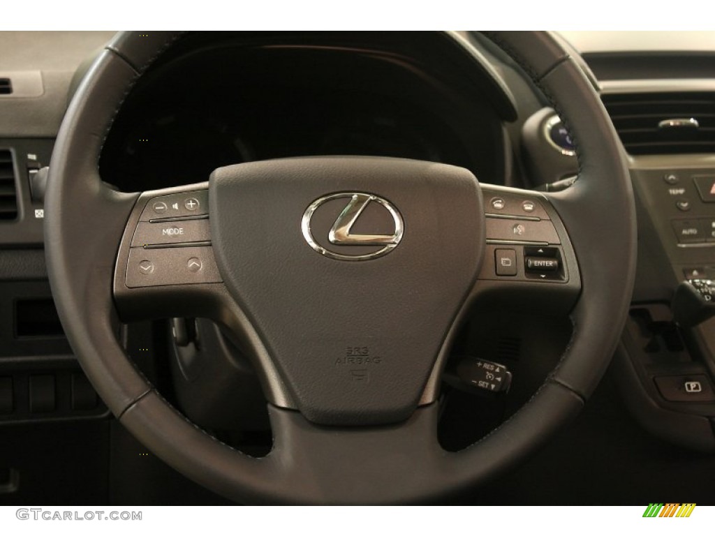 2010 HS 250h Hybrid Premium - Obsidian Black / Black photo #11