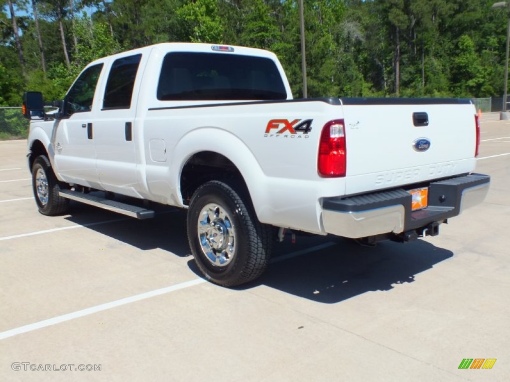 2012 F250 Super Duty XLT Crew Cab 4x4 - Oxford White / Steel photo #7