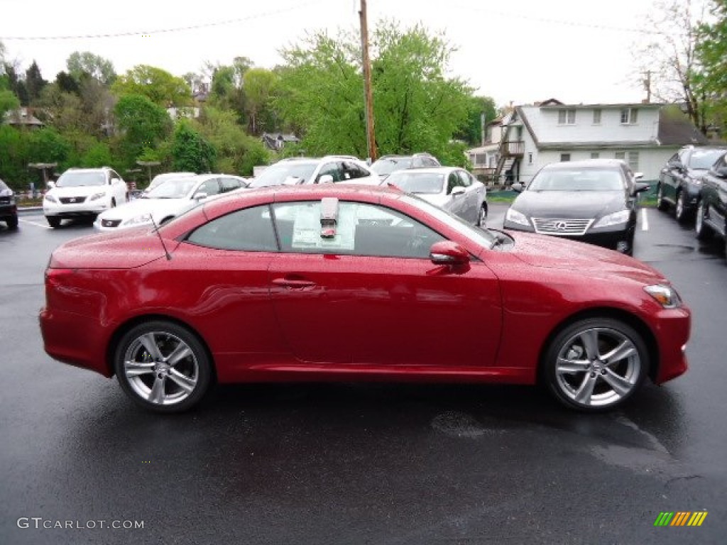 Matador Red Mica 2012 Lexus IS 250 C Convertible Exterior Photo #64232359